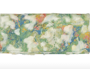 Ava Green Floral Clutch