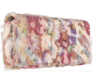Ava Pink Floral Clutch